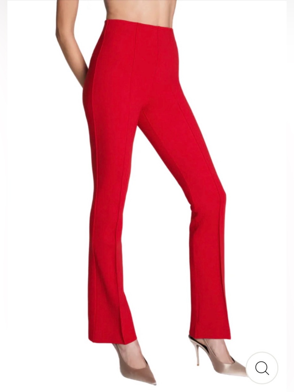 NWT SPANX Ponte Micro Flare Pant in Spanx Red Sz XS Tall